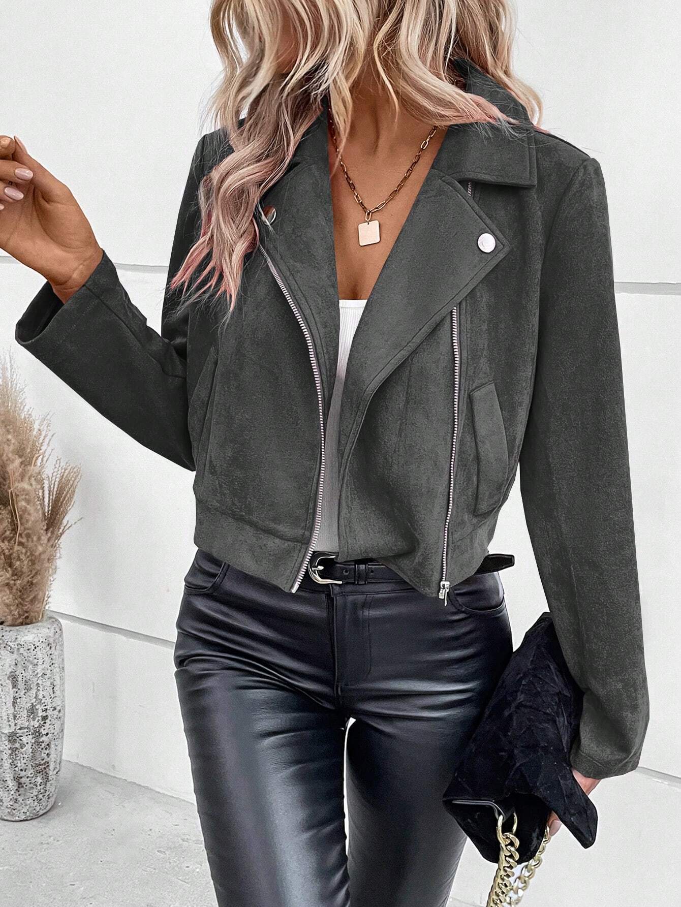 VERA™ | Veste en suède élégante