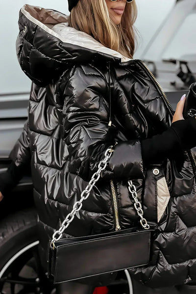 Selina™ | Manteau d'hiver élégant avec capuche et rembourrage