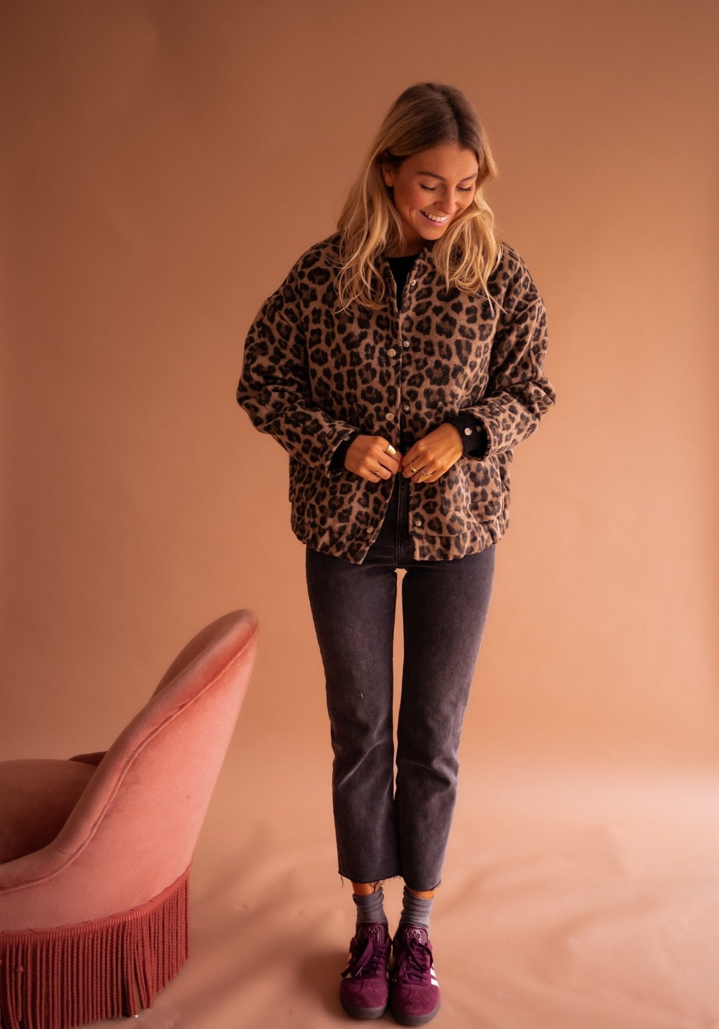 Lola™ | Veste tendance à imprimé léopard